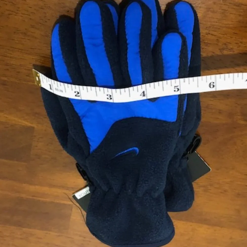 Nike Blue Two-Tone Youth Mitten Gloves NWT.